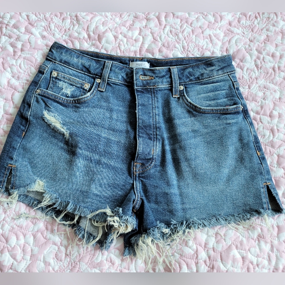 Women's Distressed Denim Shorts